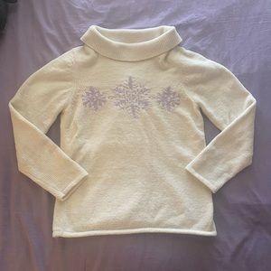 soft, cozy, white sweater